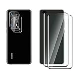 QZJinch 2+2 Stück,Panzer Schutz Glas für HUAWEI P40 Pro Plus,3D-Vollabdeckung,9H-Härte,Anti-Öl,Anti-Fingerabdruck,HD Schutzglas,Bläschenfrei，High Sensitivity