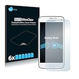 Savvies 6 Stück Schutzfolie kompatibel mit Samsung Galaxy S5 Mini Displayschutz-Folie Ultra-Transp