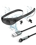 Tayogo Schwimmen Kopfhörer mit MP3 Player, IPX8 8GB MP3 Player Wasserdicht Ohrhörer zum Schwimmen und Laufen,D