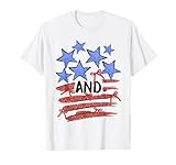 Patriotisch, USA-Flagge, Grafik-T-Shirt, 4. Juli Bekleidung T-S