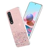 Oppo Find X2 Pro Schutzhülle aus Silikon mit Pailletten, Transp