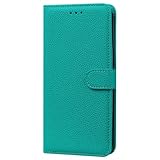KRjcsfhy Handyhülle für Huawei P40 Pro Hülle, für Huawei P40 Pro Tasche mit Kartenfach Magnetic Geld Slot Ständer Flip Case Leder Schutzhülle für Huawei P40 Pro Hülle, Grü