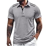 Hemd Herren Kurzarm Revers Strickhemden Atmungsaktiv Vintage-Sti Herrenhemd Sommerhemd Fischerhemd Männer Freizeithemd Button-Down-Shirt,Strand-Shirt Safari Hawaii Hemd Sommer O