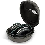 iGadgitz U5415 Hartschalenkoffer mit Reißverschluss für Over-Ear-Kopfhörer (Eva) Schw