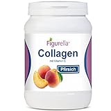 Figurella Collagen Pulver 500g mit Vitamin C - Hydrolysat Peptide - Eiweiß Pulver, Kollagen Pulver Typ 1 2 3 Collagen Drink (Pfirsich)