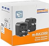 mumbi Universal Reiseadapter kompakter Reise Adapterstecker für 150 Länder Weltweit - USA, China, Japan, Kanada, Australien, U