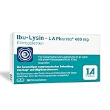 Ibu-Lysin – 1 A Pharma® 400 mg Filmtabletten mit Ibuprofen (als Ibuprofen-DL-Lysin), 20 Stck.: Schnelle Hilfe bei Kop