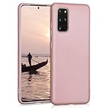 kwmobile Case kompatibel mit Samsung Galaxy S20 Plus Hülle - Schutzhülle aus Silikon metallisch schimmernd - Handyhülle Metallic Roseg