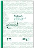 RNKVERLAG 672 - Mietbuch Wohnungsmietvertrag, 32 Seiten, 12 x 17 cm, 1 Stück