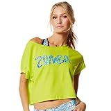 Zumba Fitness Damen Top T-Shirt, Zumba Green, XXL