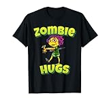 Zombie umarmt gelbes Zombie-Mädchen T-S