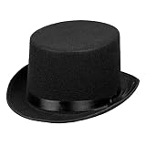 Boland 04004 - Hut Colin, Zylinder in Schwarz, Accessoire für eine Gala, Faschingsparty