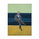 HAIDPP Francis Bacon Abstraktes Poster Männliches Porträt Wandkunst Francis Bacon Leinwand Gemälde und Drucke Home Wohnzimmer Dekor Bild 50x70cmx1 Kein R