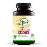 Coenzym Q10, 100% Vegan, extra hochdosiert mit 200mg pro Kapsel - 120 Kapseln im 4 Monatsvorrat, Bioaktiv, Premium Q10, MeinVita L