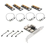 TOYZFRIENDY Pci Express Riser Adapter Pci e Mining Erweiterungskarte USB Riser ohne Externe Stromversorgung Stabile Datenübertragung für Desktop PC Mining