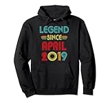 5. Geburtstag Legende Awesome Since April 2019 5 Year Old Pullover H