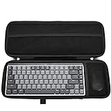 RAIACE Hartschalenkoffer für Logitech MX Mechanical Mini Wireless Illuminated Keyboard und Anywhere 3 Compact Mouse Steht nur der Koffer. - Schw
