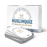 NIYYAH Islamisches Quiz Spiel Quizkarten Allgemeinquiz für Muslime Islam Koran Geschenk Eid Bayram - D