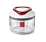 Zyliss E910015 Easy Pull Universalhacker Manuell, 750ml, Gemüsehobel, Zwiebelschneider, Zerkleinerer für Obst und Gemüse, Mit extra scharfen Klingen im patentierten Swiss Desig