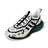 Adidas Herren Alphabounce + Shoes-Low (Non Football), FTWR White/Core Black/Collegiate Green, 48 EU