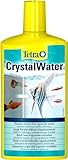 Tetra CrystalWater - Wasserklärer gegen Trübungen für kristallklares Wasser im Aquarium, bindet Schwebepartikel, 500 ml F