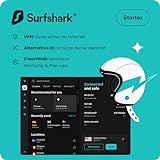 Surfshark Starter | VPN, Alternative ID, CleanWeb | Windows/Mac/Linux/Androis/iOS | Starter | 6 Monate | Aktivierungscode per E