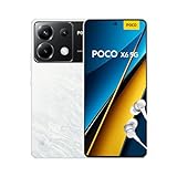 POCO X6 5G Smartphone, 12+256GB Handy ohne Vertrag, 120Hz 6,67' 1,5k AMOLED Display, 64MP OIS Dreifach-Kamera, 5100mAh, 67W Turbo-Charge, Dual-SIM, Weiß (DE Version + 2 Jahre Garantie)
