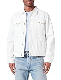 Tommy Hilfiger Herren Jeansjacke Trucker Jacket aus Baumwolle, Weiß (Gabe White), XXXL