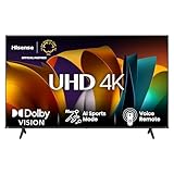 Hisense 85E6NT 214,78cm (85 Zoll) Fernseher, 4K UHD Smart TV, Precision Colour, HDR, Dolby Vision, 60Hz, Triple Tuner DVB-C/S/S2/T/T2, WiFi, HDMI 2.1, Bluetooth, Alexa Built-in, Schwarz, [2024]