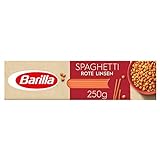Barilla Rote Linsen Spaghetti reich an Eiweiß, glutenfrei, Tomatensauce, 250g