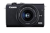 Canon EOS M200 Systemkamera Gehäuse - mit Objektiv EF-M 15-45mm F3.5-6.3 IS STM Kit (Body, 24,1 MP, klappbares Display, 4K und Full-HD, DIGIC 8, Dual Pixel CMOS AF, Bluetooth und WLAN), schw
