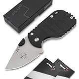 Böker Plus® Subcom 2.0 - Mini Einhand Taschen-Messer mit Zytel Griff - kleines 1 Hand Messer mit Framelock - Mini D2 Klappmesser mit Daumen-Pin 5,8 cm Kling