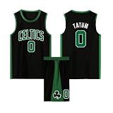 Basketball Kinder/Erwachsene Trikot 2-Teiliges, Ärmelloses Atmungsaktives T-Shirt Weste und Shorts Jungen/Herren, Perfekt für Spiele & Freizeit schwarz M