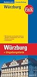 Falk Stadtplan Extra Standardfaltung Würzburg