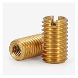 Reduzierhülsenmutter, 10 Stück Messing Gewindeeinsatz Hülsen Adapter Muttern Mehrere Größen(M2 x M4 x 5)