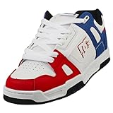 DC Shoes Herren Stag Sneaker, RED/White/Blue, 43 EU