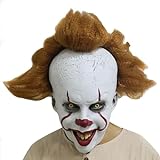 thematys Killer Maske | Saw | ES Clown | Freddy | Michael Myers | Nun | Leatherface | Donnie Darko | Gruselig | Scary | Film Horror | Karneval | Fasching | Halloween | Erwachsene | Vollkopf Mask Latex