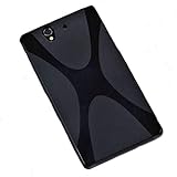 Titan Mobilfunk Zubehör X-Rubber Case kompatibel mit Sony Xperia Z - Silikon TPU Schutzhülle Hülle Cover in der Farbe Schw