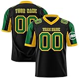 Personalisiert American-Football-Trikot Damen/Jugend/Herren Custom Jersey Personalized Stitched/Printed Name & Number Sports Uniform Sporthemden Schnelltrocknend T-S