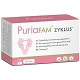 PURIAFAM® Zyklus Tabletten - 60 Kapseln - Maca, Mönchspfeffer, Shatavari, Inositol - Vegane Frauen Vitamine - Zyklus B
