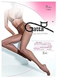 Gatta Eve 8den - elegante dünne transparente Seiden-Feinstrumpfhose - Größe 4-L - Schw