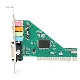 Denash 120 DB PCI -Soundkarte mit 4 -Kanal Surround Soundausgabe für 2000/XP, Doppel Wiedergabelaufnahmeunterstützung