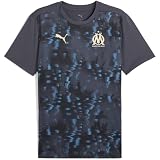 PUMA Olympique Marseille Herren Trikot, Grau/Gold, S