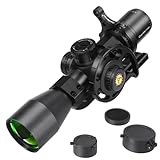 WestHunter Optics WHT 3-12X44 SFIR FFP Compact Scope, 1/10 Mil First Focal Plane Red Illumination Etched Glass Reticle, 30mm Tube Precision Scope Sight, with Picatinny M