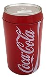 The Tin Box Company 660227-12 Coke Can Bank with Lid and Slot on Top Cola-Dose mit Deckel und Schlitz Oben, rot, Larg
