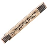 PRSTENLY Jahrestag Geschenk Für Ihn, Holz Zollstock 2 Meter Geschenke für Männer Partner Mann Ehemann zum Geburtstag Hochzeitstag Weihnachten Valentinstag
