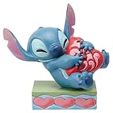 Enesco Disney Traditions by Jim Shore Lilo and Stitch Hugging Heart Figur, 12,7 cm, mehrfarbig