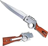 AK47 Flipper Pocket Knife, AK47 Pocket Folding Knife, Tactical Knife for Camping Hunting Survival Indoor and Outdoor Activities Mens Gift - Ideal for Hiking, Fishing, Emergency (L)