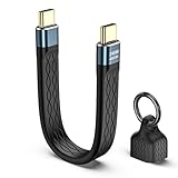 240W USB C auf USB C Kabel Kurz, 240W PD Fast Lading, 40 Gbit/s Datenübertragung, 8K@60Hz Videoanzeige, kompatibel mit Thunderbolt 4/3, iPhone 16/15, iPad, MacBook Pro/Air, Samsung, Pix