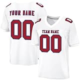 Personalisiert American-Football-Trikot Custom Football Jersey Personalized Team Name & Number Sports Uniform Men Women Youth Herren Sporthemden Schnelltrocknend Atmungsaktiv T-Shirt A15